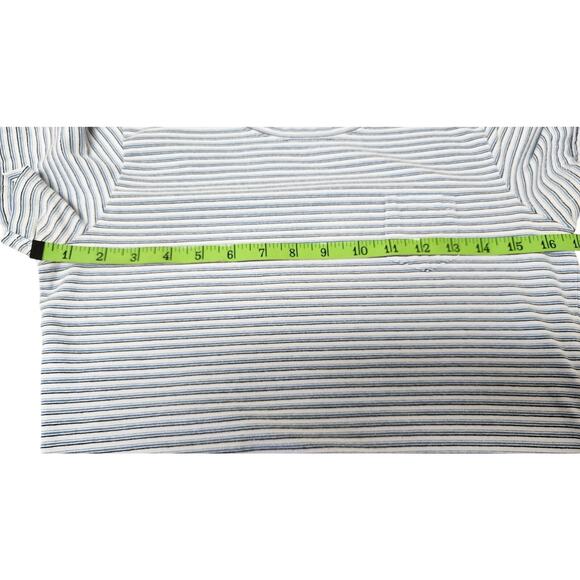 Faded Glory Relaxed Fit Blue Striped Short Sleeve T-shirt Women's Size Small - Picture 6 of 10
